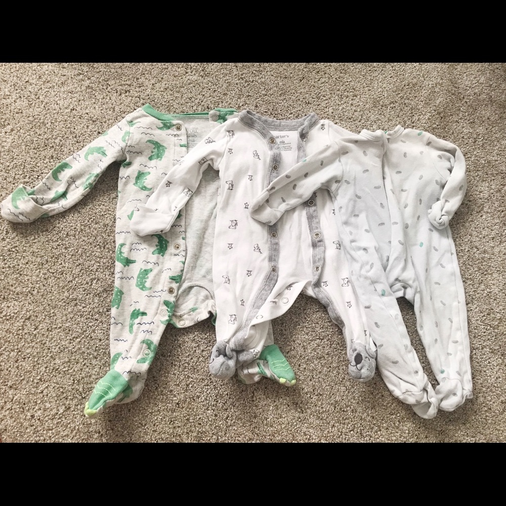 NB Footed pajama Bundle
